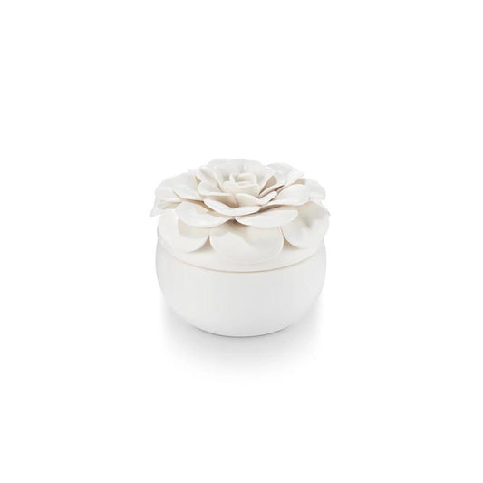 Gardenia Ceramic Flower Candle