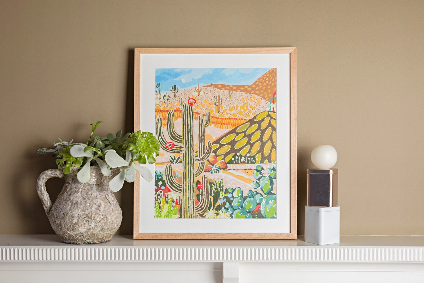 Cactus Valley Paint by Number