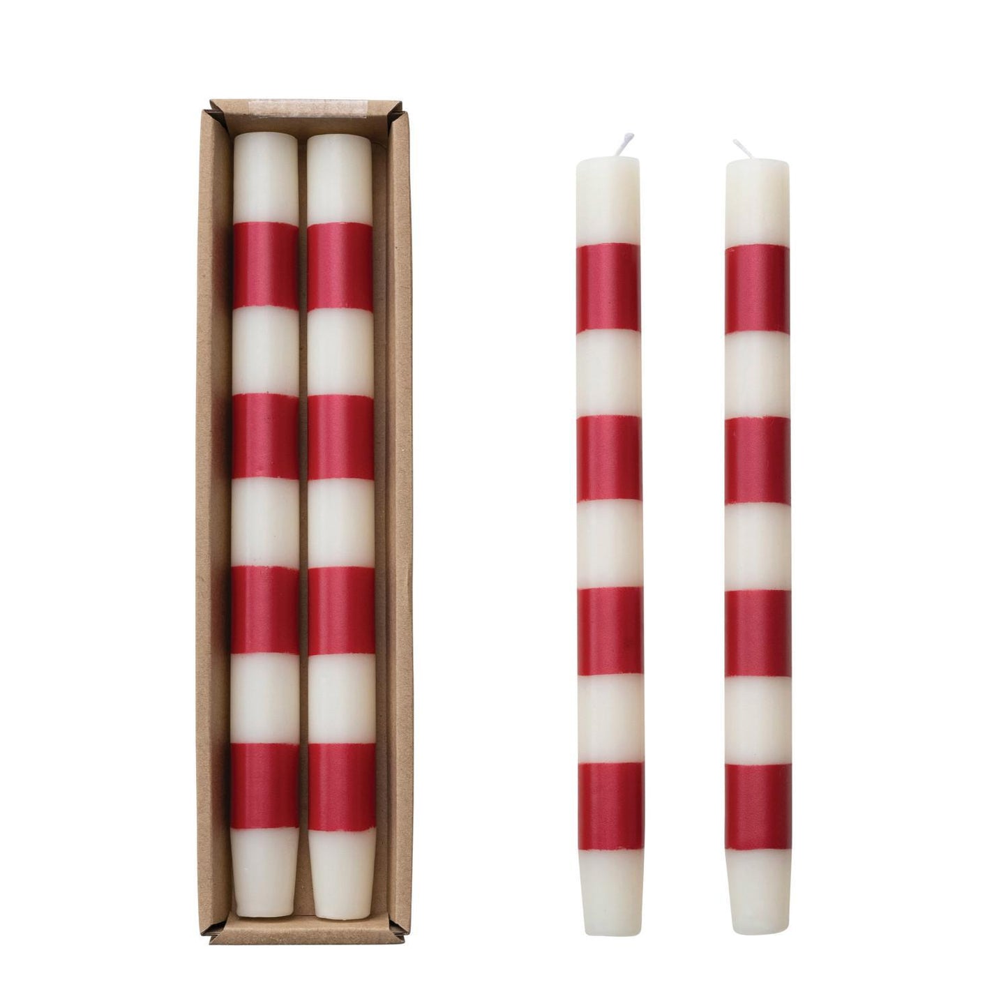 Striped Taper Candle