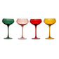 Colorful Textured Champagne Coupe