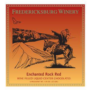 Fredericksburg Winery Enchanted Rock Red Wine Filled Chocolates - 6 piece