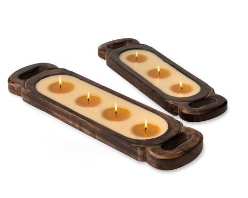 Wooden Candle Tray