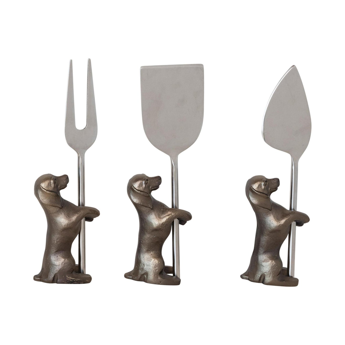 Standing Dog Cheese Knife Set