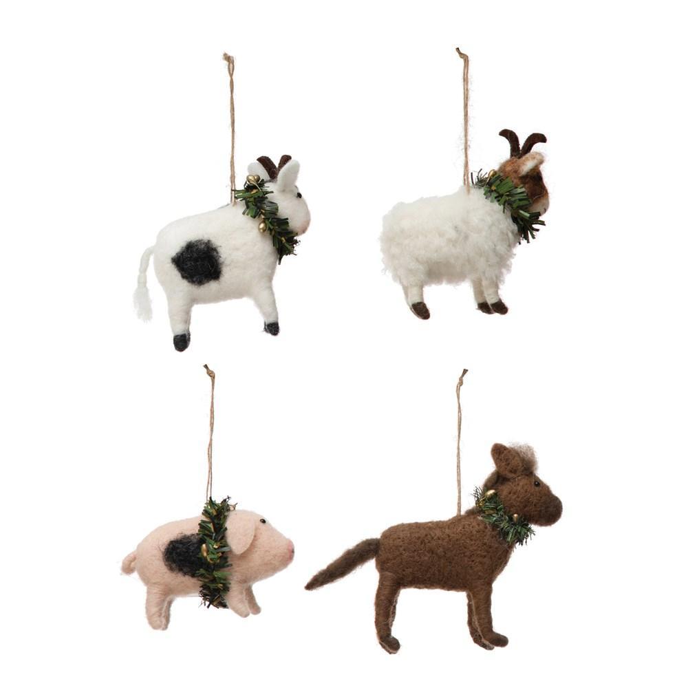 Wool Animal Ornament