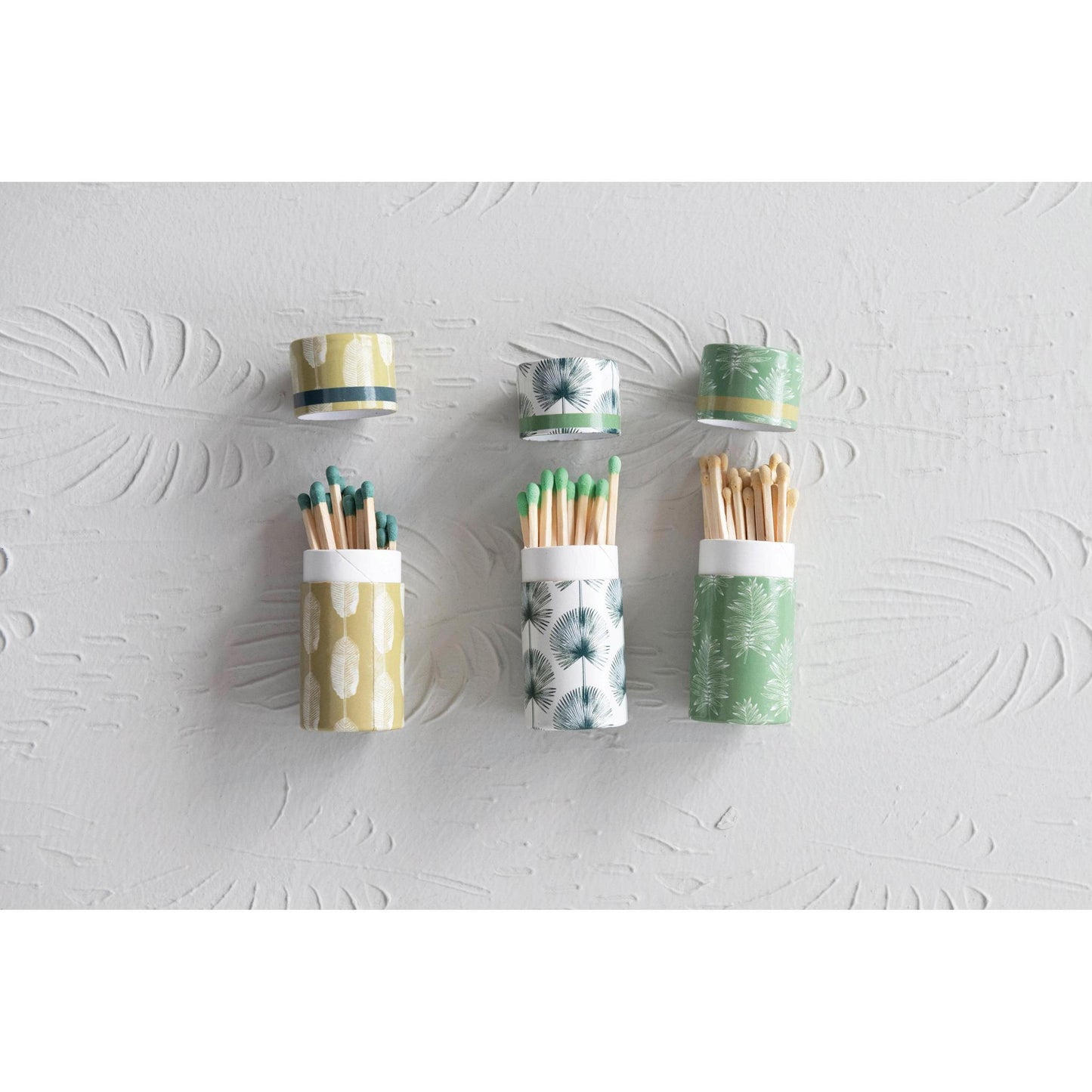 Safety Matches in Tube Matchbox - Leaves