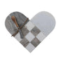 Two-Tone Marble Heart Shaped Cheese/Cutting Board with Canape Knife