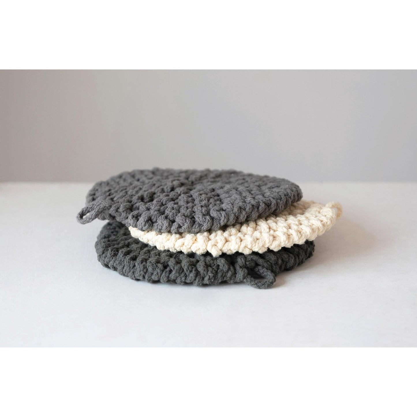 Round Cotton Crochet Pot Holder