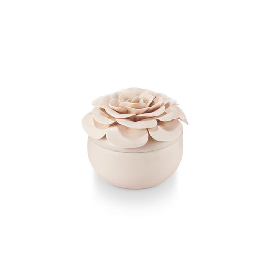 Ceramic Flower Candle - Coconut Milk Mango