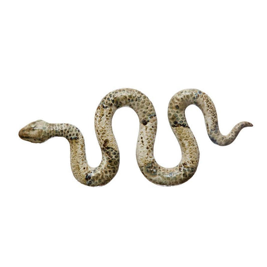 Stoneware Snake, Reactive Glaze, Multi Color