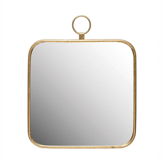 Gold Metal Framed Wall Mirror