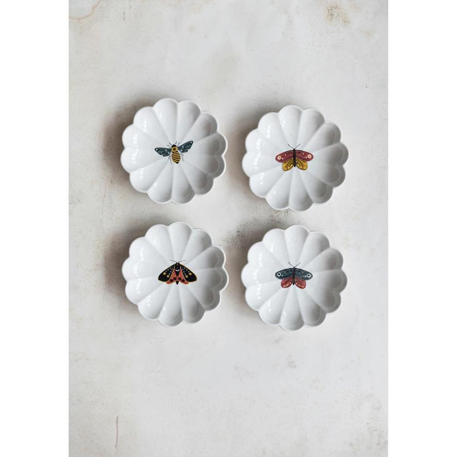 Fluted Stoneware Insect Dish