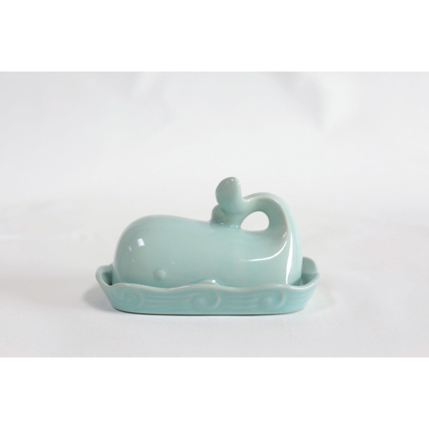 Stoneware Whale Butter Dish