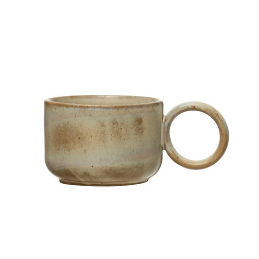 8 oz. Stoneware Mug, Reactive Glaze