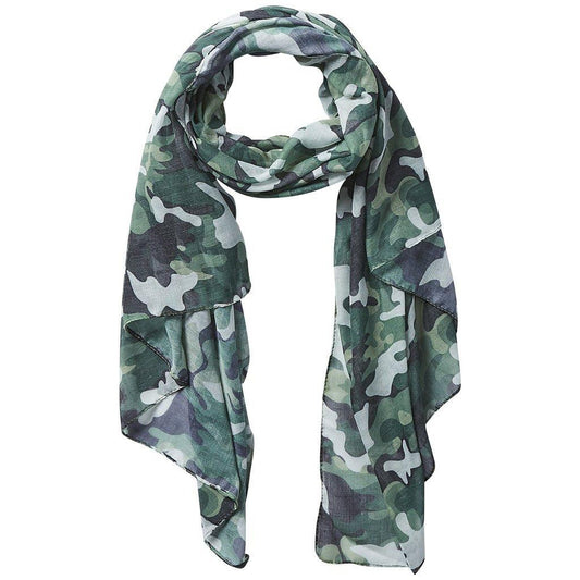 Green Camo Insect Shield Scarf