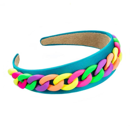 Neon Glam Chain Headband