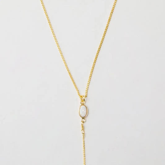Opal Lariat Necklace