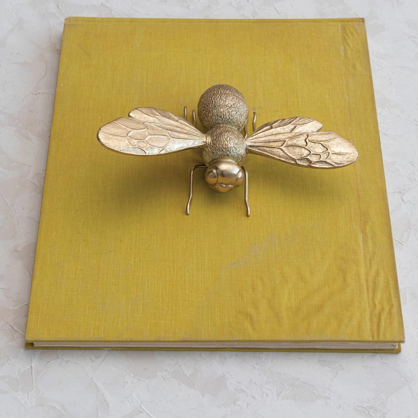 Resin Bee with Gold Finish