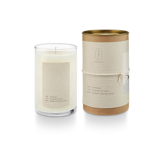 Elemental Collection Natural Glass Candle