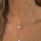 Silver Texas Hammered Necklace